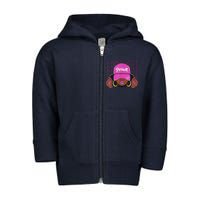 Black Girl Variation Hyper Violet 4s Matching Toddler Zip Fleece Hoodie