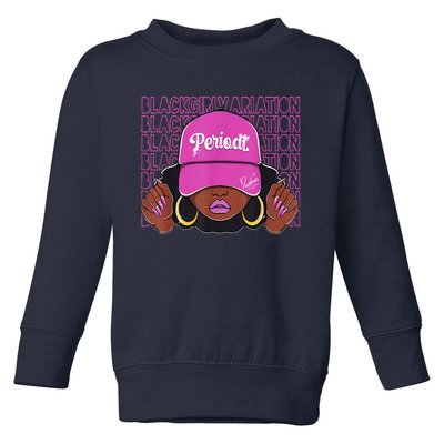 Black Girl Variation Hyper Violet 4s Matching Toddler Sweatshirt