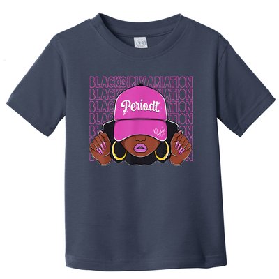 Black Girl Variation Hyper Violet 4s Matching Toddler T-Shirt