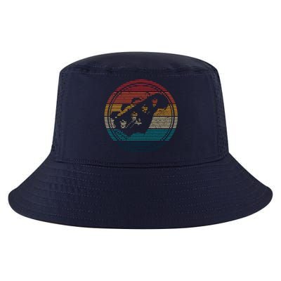 Bass Guitar Vintage Retro Funny Bass Player Bassist Gift Cool Comfort Performance Bucket Hat