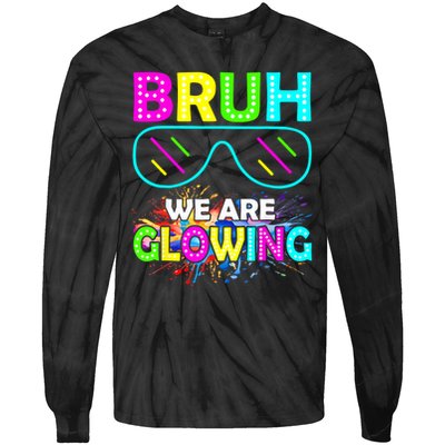 bruh glowing vintage Tie-Dye Long Sleeve Shirt