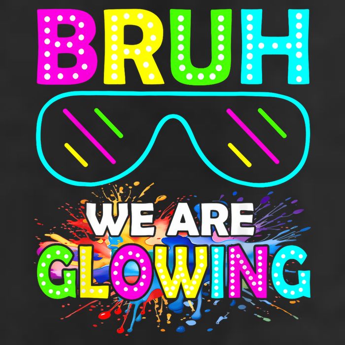 bruh glowing vintage Golf Towel