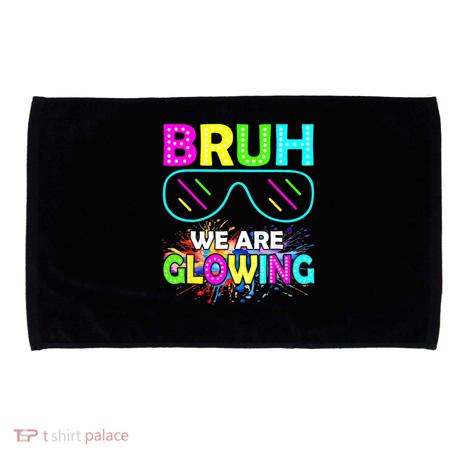 bruh glowing vintage Microfiber Hand Towel