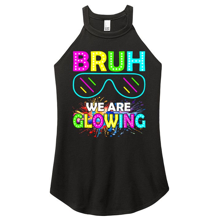 bruh glowing vintage Women's Perfect Tri Rocker Tank