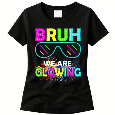 bruh glowing vintage Womens T-Shirt