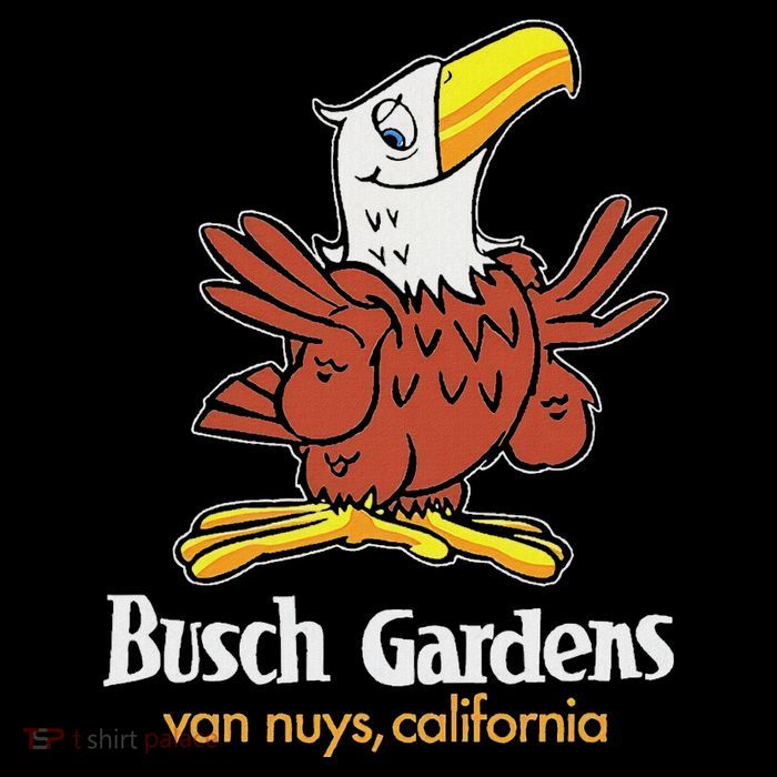 Bush Gardens Van Nuys Amusement Park Vintage Tall T-Shirt