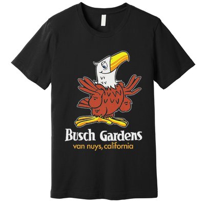Bush Gardens Van Nuys Amusement Park Vintage Premium T-Shirt
