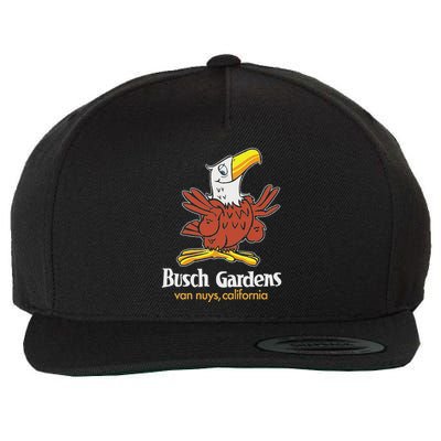 Bush Gardens Van Nuys Amusement Park Vintage Wool Snapback Cap