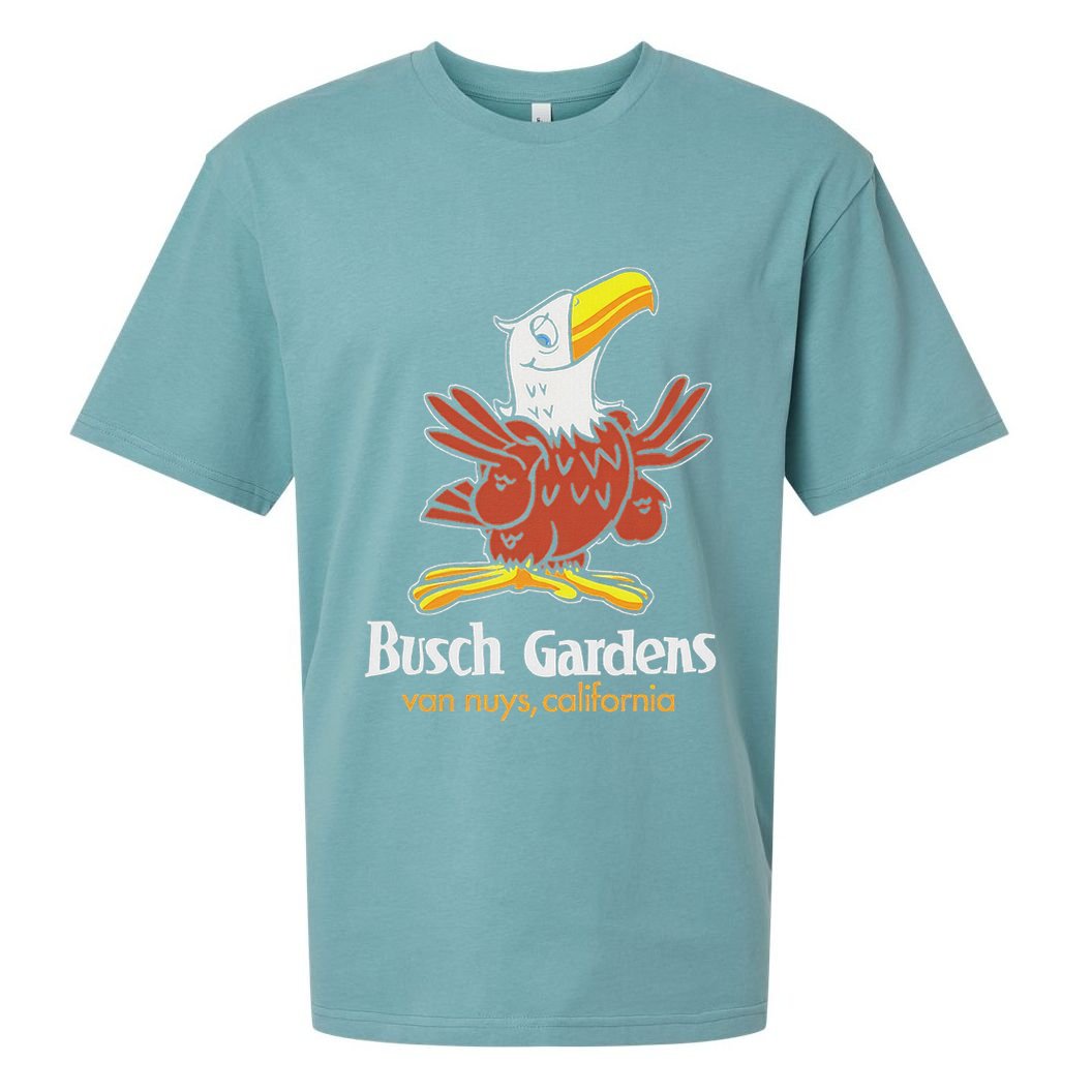 Bush Gardens Van Nuys Amusement Park Vintage Sueded Cloud Jersey T-Shirt