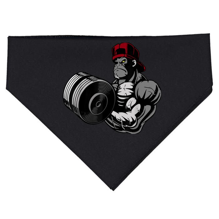 Bodybuilding Gorilla Vegan Workout Gym Bodybuilder USA-Made Doggie Bandana