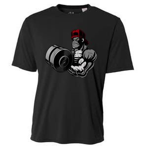 Bodybuilding Gorilla Vegan Workout Gym Bodybuilder Cooling Performance Crew T-Shirt