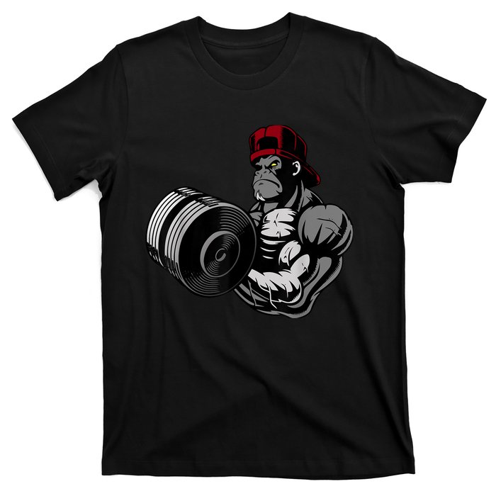 Bodybuilding Gorilla Vegan Workout Gym Bodybuilder T-Shirt