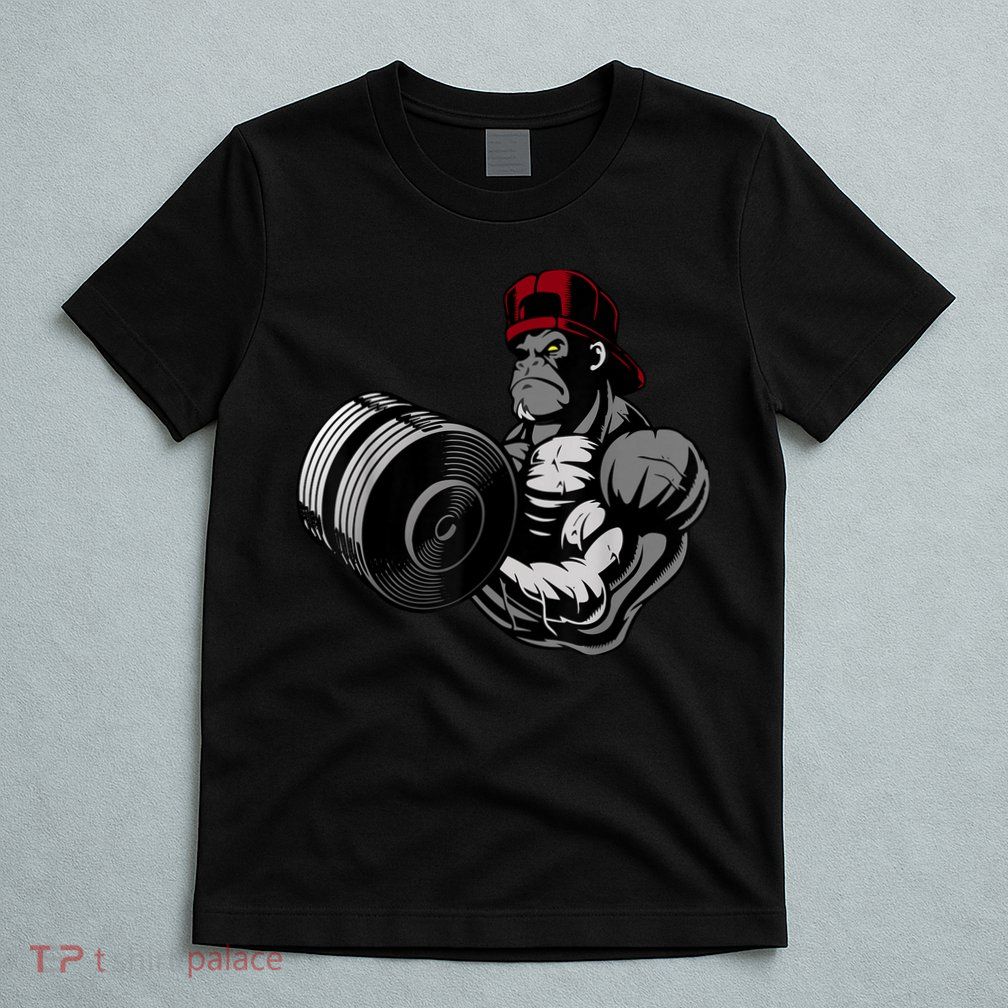 Bodybuilding Gorilla Vegan Workout Gym Bodybuilder T-Shirt