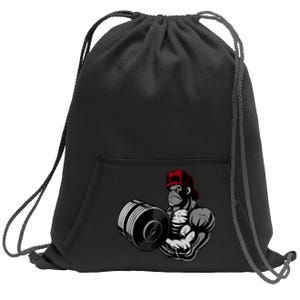 Bodybuilding Gorilla Vegan Workout Gym Bodybuilder Sweatshirt Cinch Pack Bag