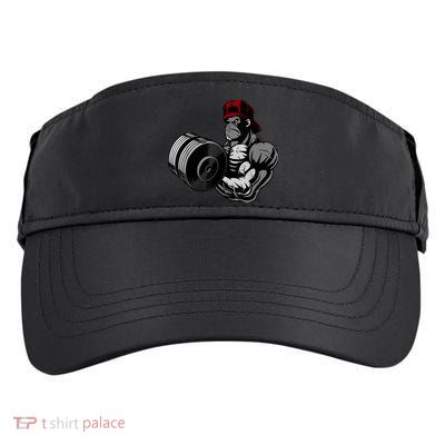 Bodybuilding Gorilla Vegan Workout Gym Bodybuilder Adult Drive Performance Visor