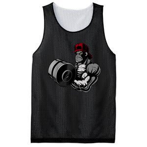 Bodybuilding Gorilla Vegan Workout Gym Bodybuilder Mesh Reversible Basketball Jersey Tank