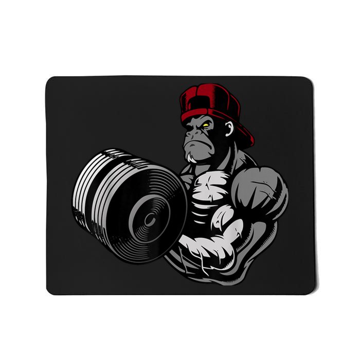 Bodybuilding Gorilla Vegan Workout Gym Bodybuilder Mousepad