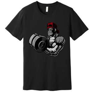 Bodybuilding Gorilla Vegan Workout Gym Bodybuilder Premium T-Shirt