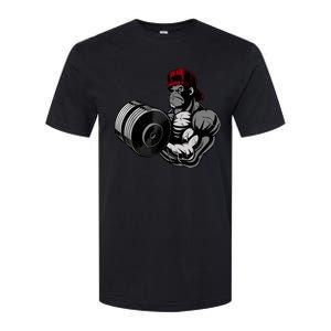 Bodybuilding Gorilla Vegan Workout Gym Bodybuilder Softstyle CVC T-Shirt