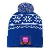 Black Girl Variation Hyper Violet 4s Matching USA-Made Snowflake Beanie