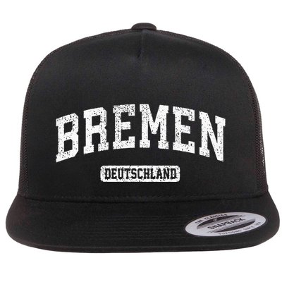 Bremen Germany Vintage Sports Design Flatbill Hat