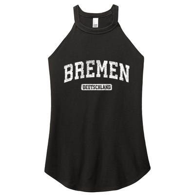 Bremen Germany Vintage Sports Design Women's Perfect Tri Rocker Tank