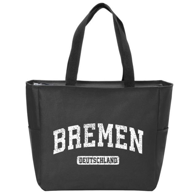 Bremen Germany Vintage Sports Design Zip Tote Bag