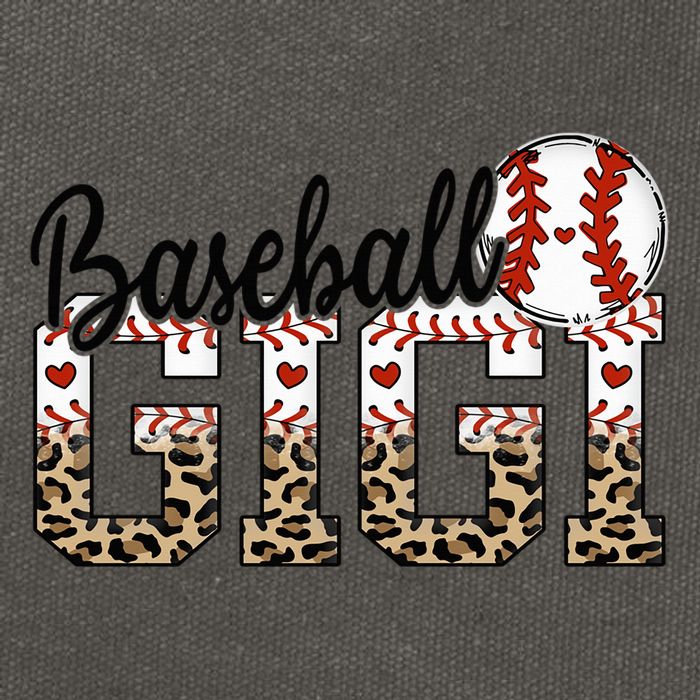 Baseball Gigi Women BallPark Gigi Baseball Mom Mother's Day Cotton Canvas Backpack