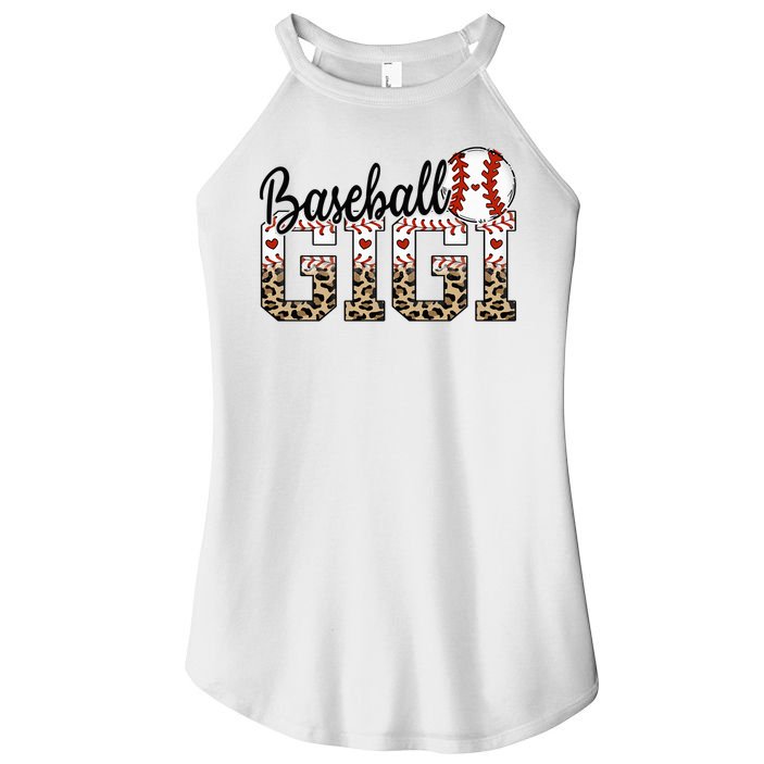Baseball Gigi Women BallPark Gigi Baseball Mom Mother's Day Women's Perfect Tri Rocker Tank