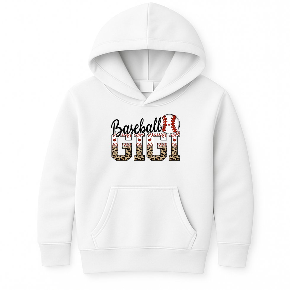 Baseball Gigi Women BallPark Gigi Baseball Mom Mother's Day Kids Hoodie
