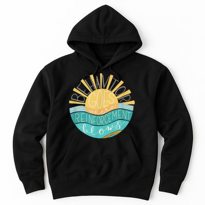 Behavior Goes Where Reinforcement Flows BCBA RBT SPED Para Hoodie