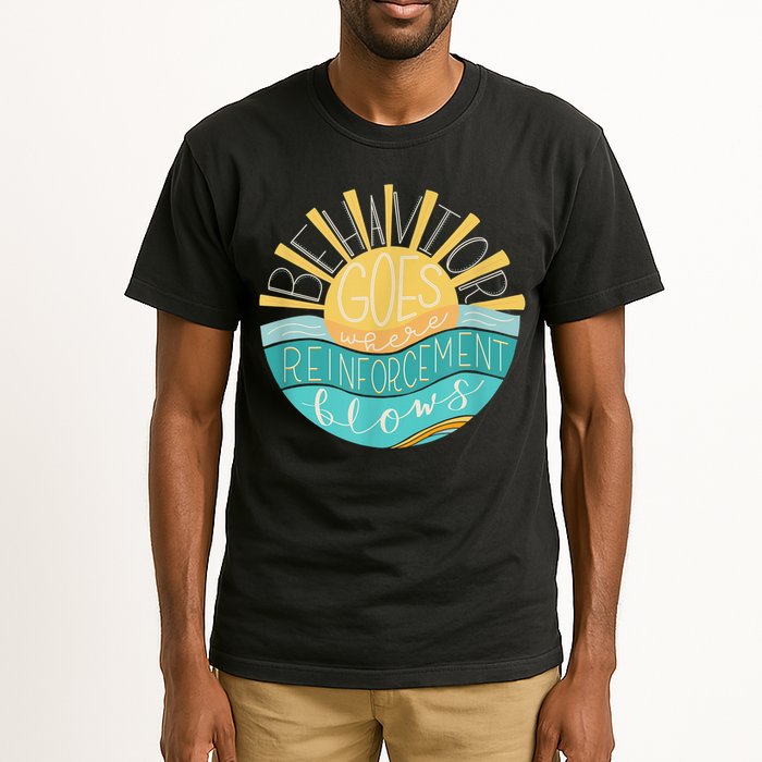 Behavior Goes Where Reinforcement Flows BCBA RBT SPED Para Tall T-Shirt