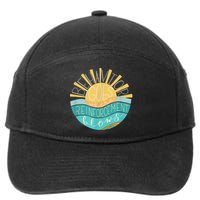 Behavior Goes Where Reinforcement Flows BCBA RBT SPED Para 7-Panel Snapback Hat