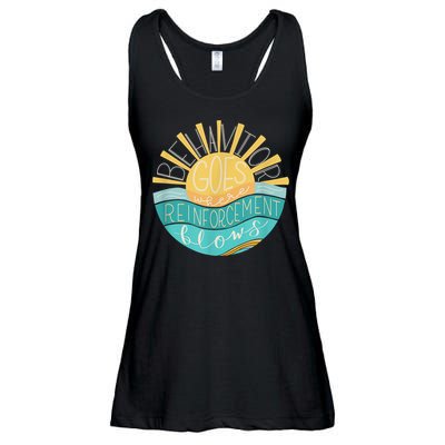 Behavior Goes Where Reinforcement Flows BCBA RBT SPED Para Ladies Essential Flowy Tank