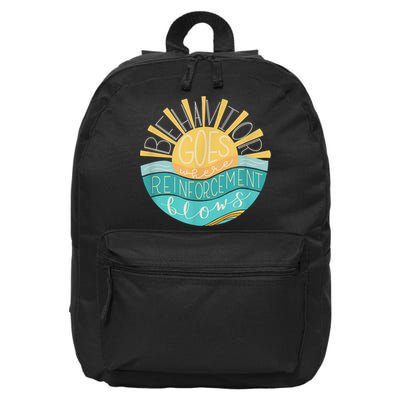 Behavior Goes Where Reinforcement Flows BCBA RBT SPED Para 16 in Basic Backpack
