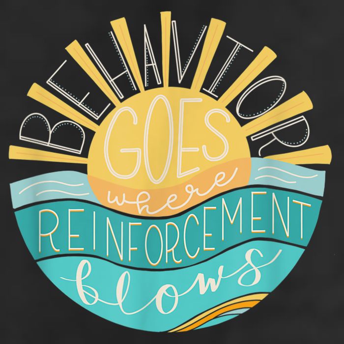 Behavior Goes Where Reinforcement Flows BCBA RBT SPED Para Crop Fleece Hoodie