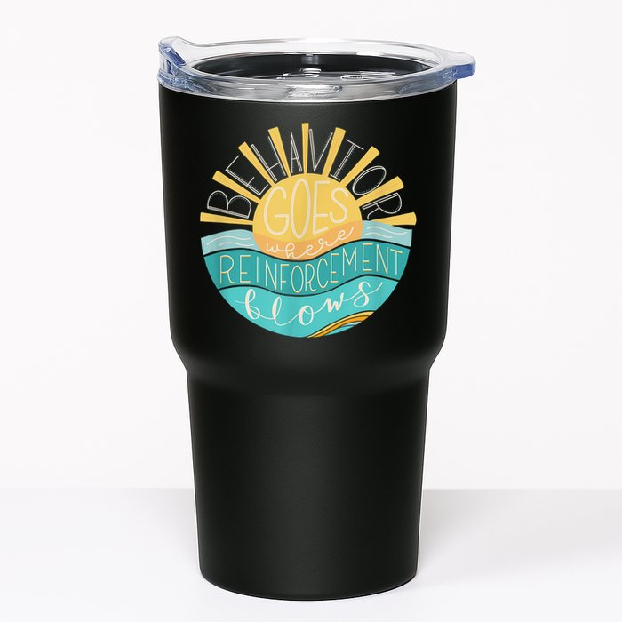 Behavior Goes Where Reinforcement Flows BCBA RBT SPED Para Tumbler