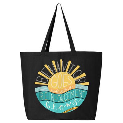 Behavior Goes Where Reinforcement Flows BCBA RBT SPED Para 25L Jumbo Tote