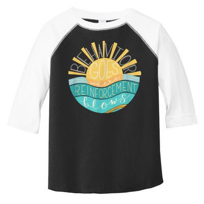 Behavior Goes Where Reinforcement Flows BCBA RBT SPED Para Toddler Fine Jersey T-Shirt