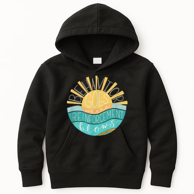 Behavior Goes Where Reinforcement Flows BCBA RBT SPED Para Kids Hoodie