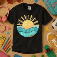 Behavior Goes Where Reinforcement Flows BCBA RBT SPED Para Kids T-Shirt