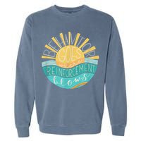 Behavior Goes Where Reinforcement Flows BCBA RBT SPED Para Garment-Dyed Sweatshirt
