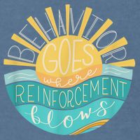 Behavior Goes Where Reinforcement Flows BCBA RBT SPED Para Garment-Dyed Sweatshirt
