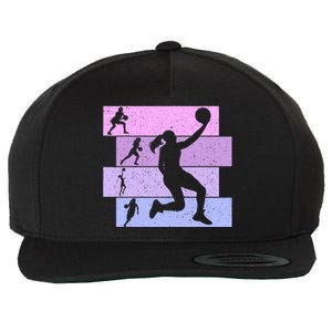 Basketball Girl Wo Wool Snapback Cap