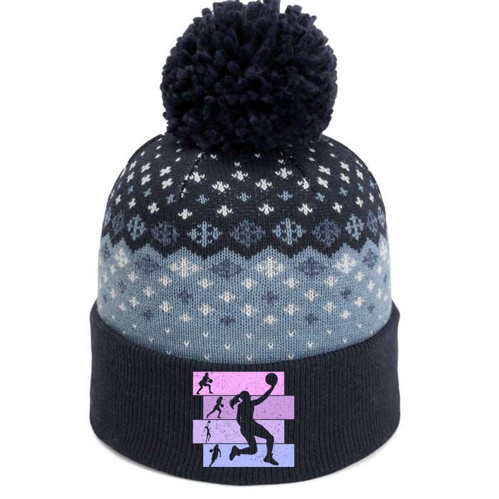 Basketball Girl Wo The Baniff Cuffed Pom Beanie