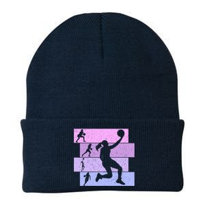 Basketball Girl Wo Knit Cap Winter Beanie