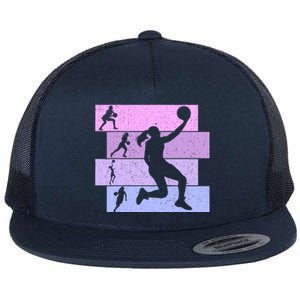 Basketball Girl Wo Flat Bill Trucker Hat