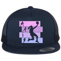 Basketball Girl Wo Flat Bill Trucker Hat