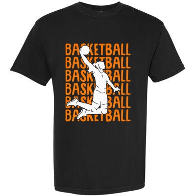 Basketball Girl Wo Garment-Dyed Heavyweight T-Shirt