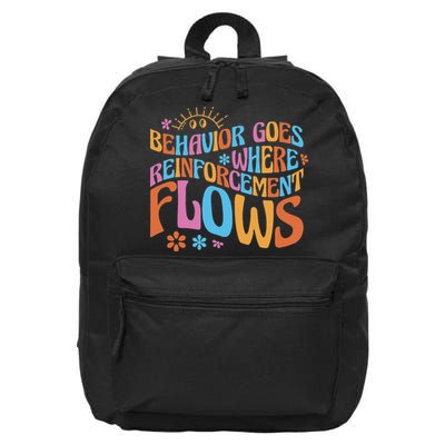 Behavior Goes Where Reinforcement Flows Behavior Analyst 16 in Basic Backpack